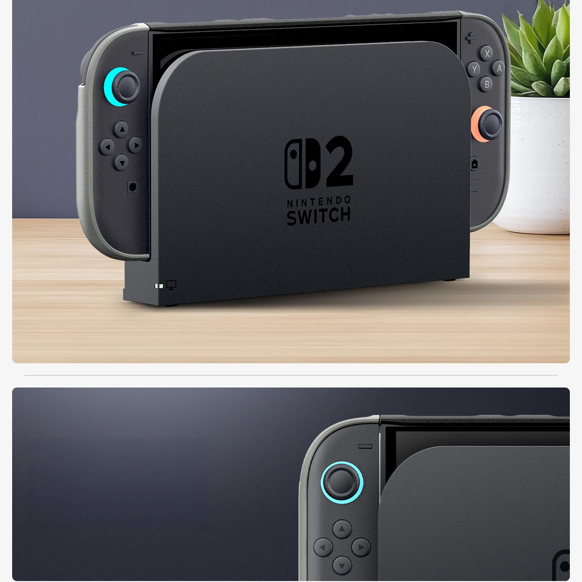 Etui Spigen Nano Pop do Nintendo Switch 2, czarno-szare